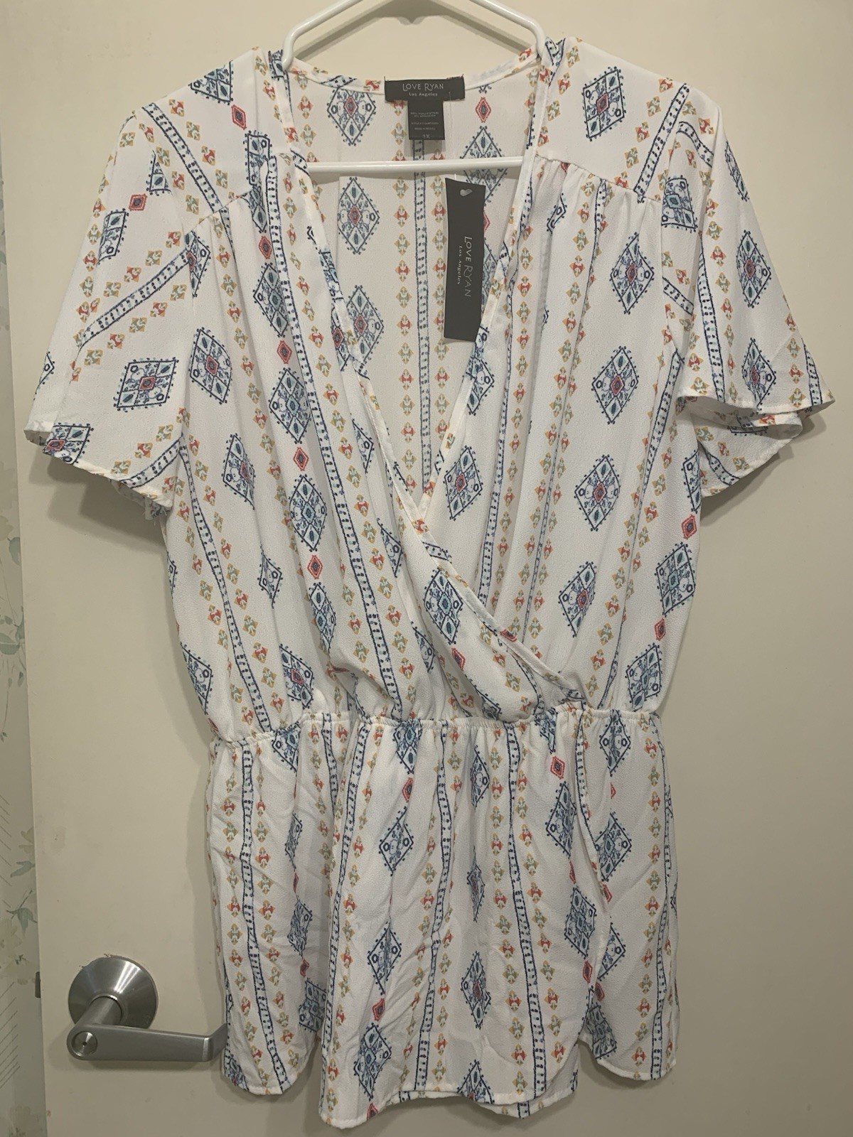 Polyester Spandex Blouse XL Harmonious Multicolor, Aztec