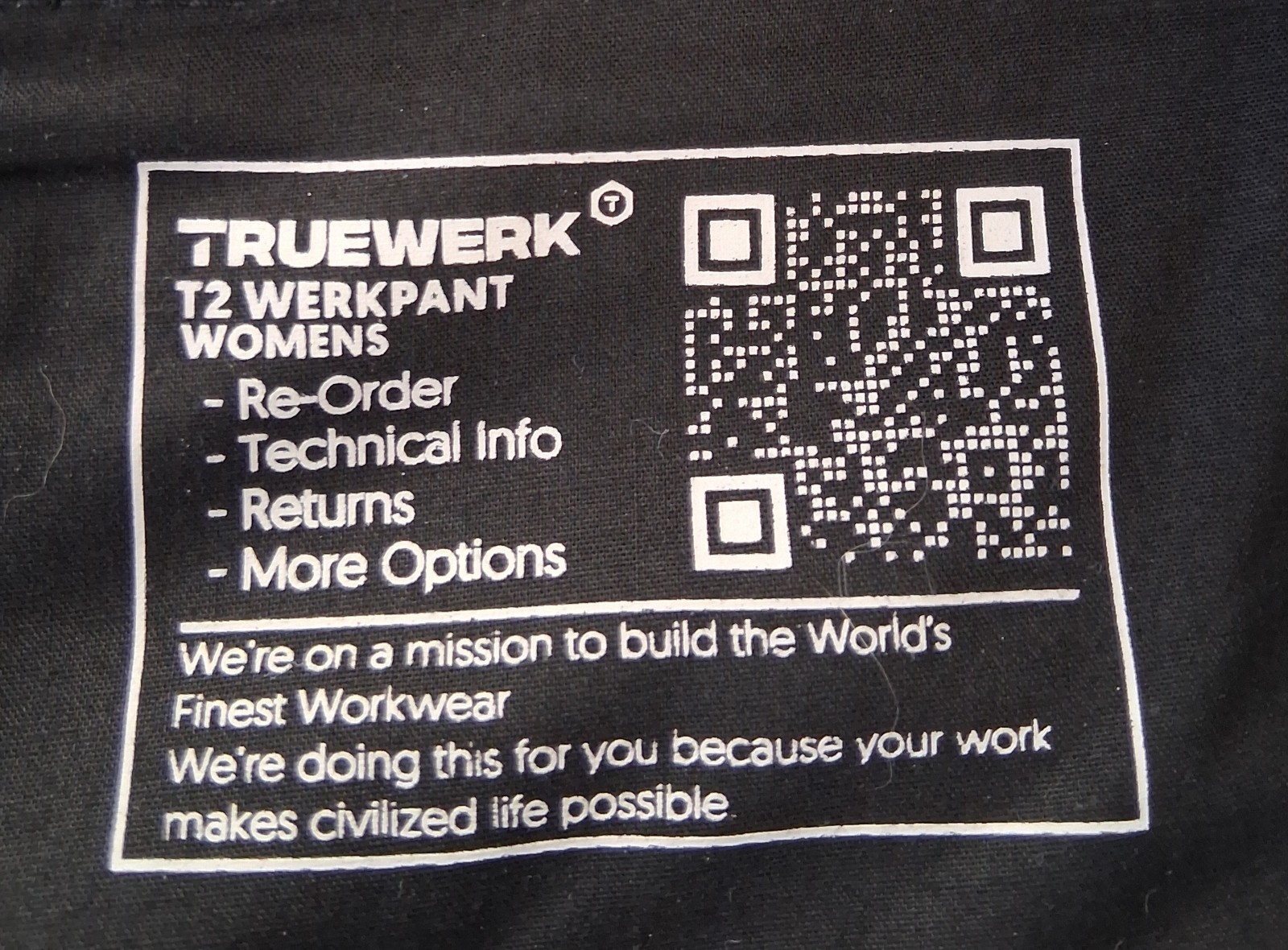 Truewerk T2 Werk Pants Durable Water Resistant Grey Womans Size 16 (36×31)