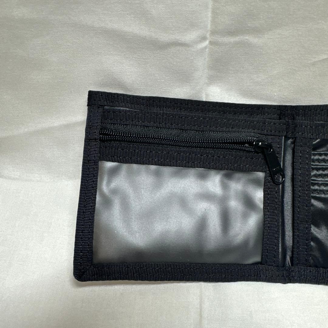 Porter Capsule Wallet Black Nylon Compact Coin Money Card Holder Used