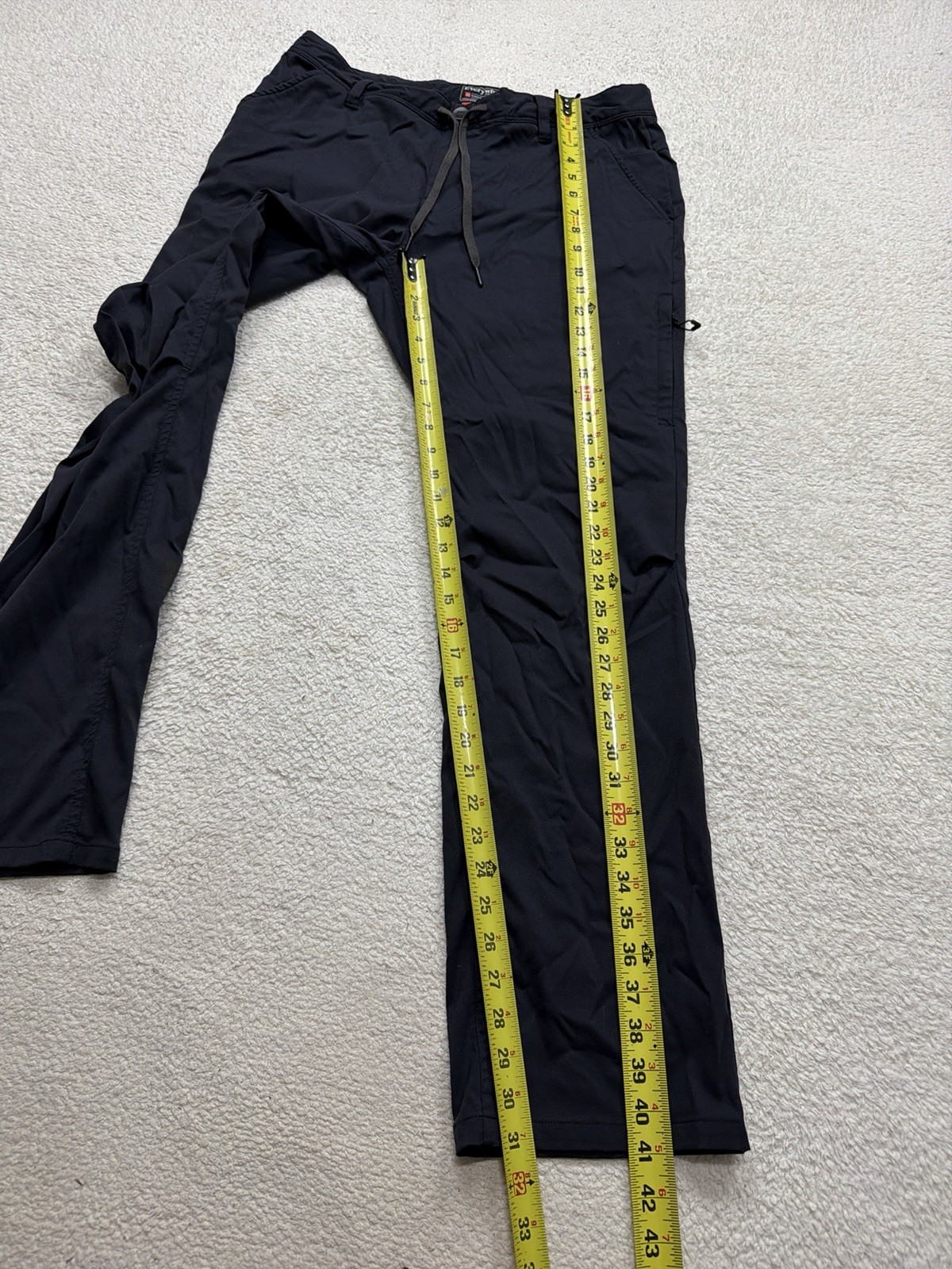 686 Everywhere Pants Relaxed Fit Mens 34×32 Navy Drawstring Outdoor Performance