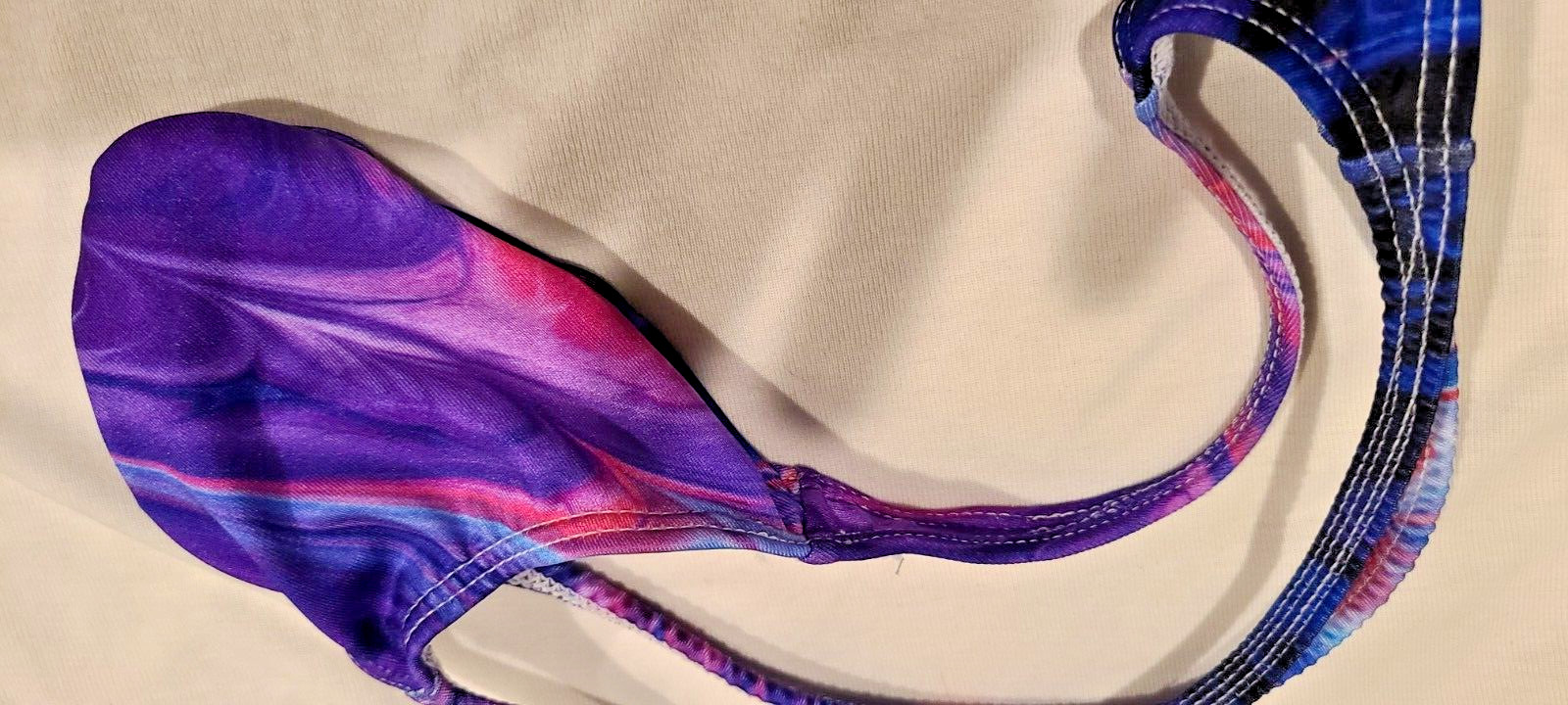 USA SELLER MENS SEXY BLUE/PURPLE SWIRL GRAPE SMUGGLERS MICRO THONG-(L/XL 34-38)