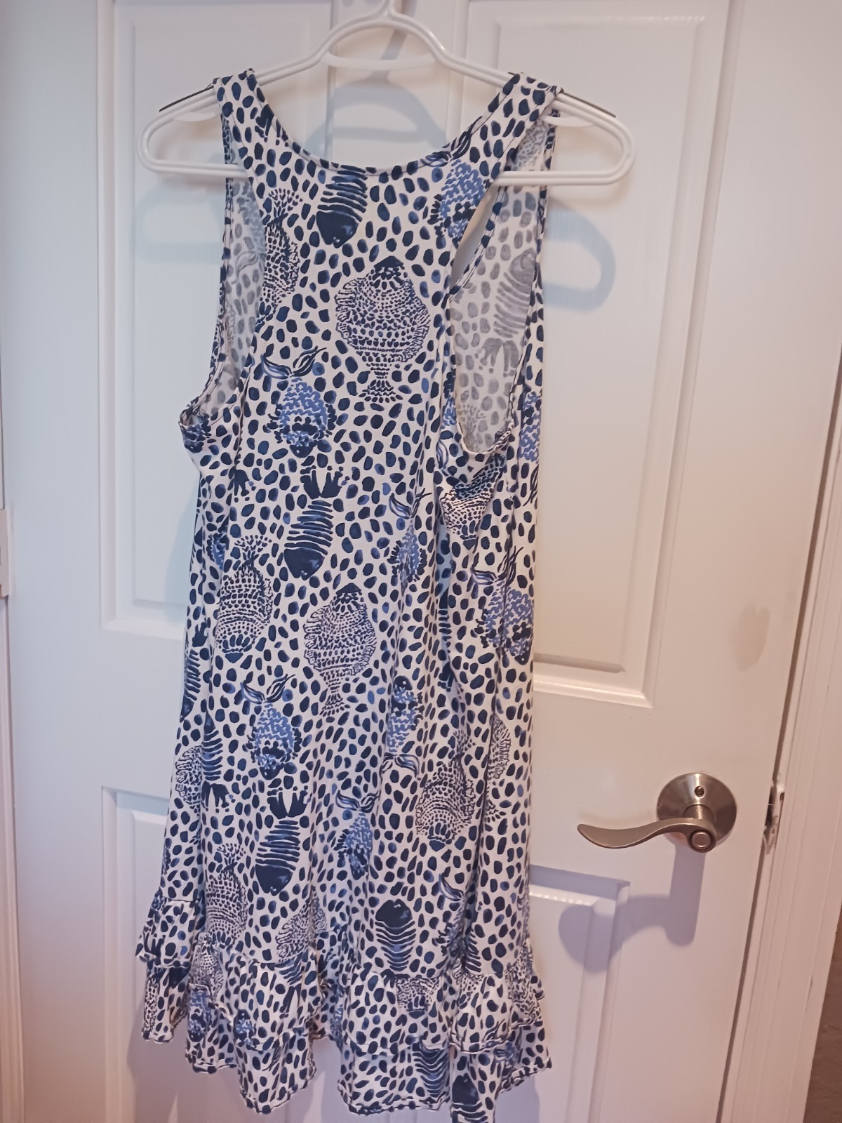 Lilly Pulitzer Evangelia Ruffle Tiered Hem Dress In Heart And Sole Size Med