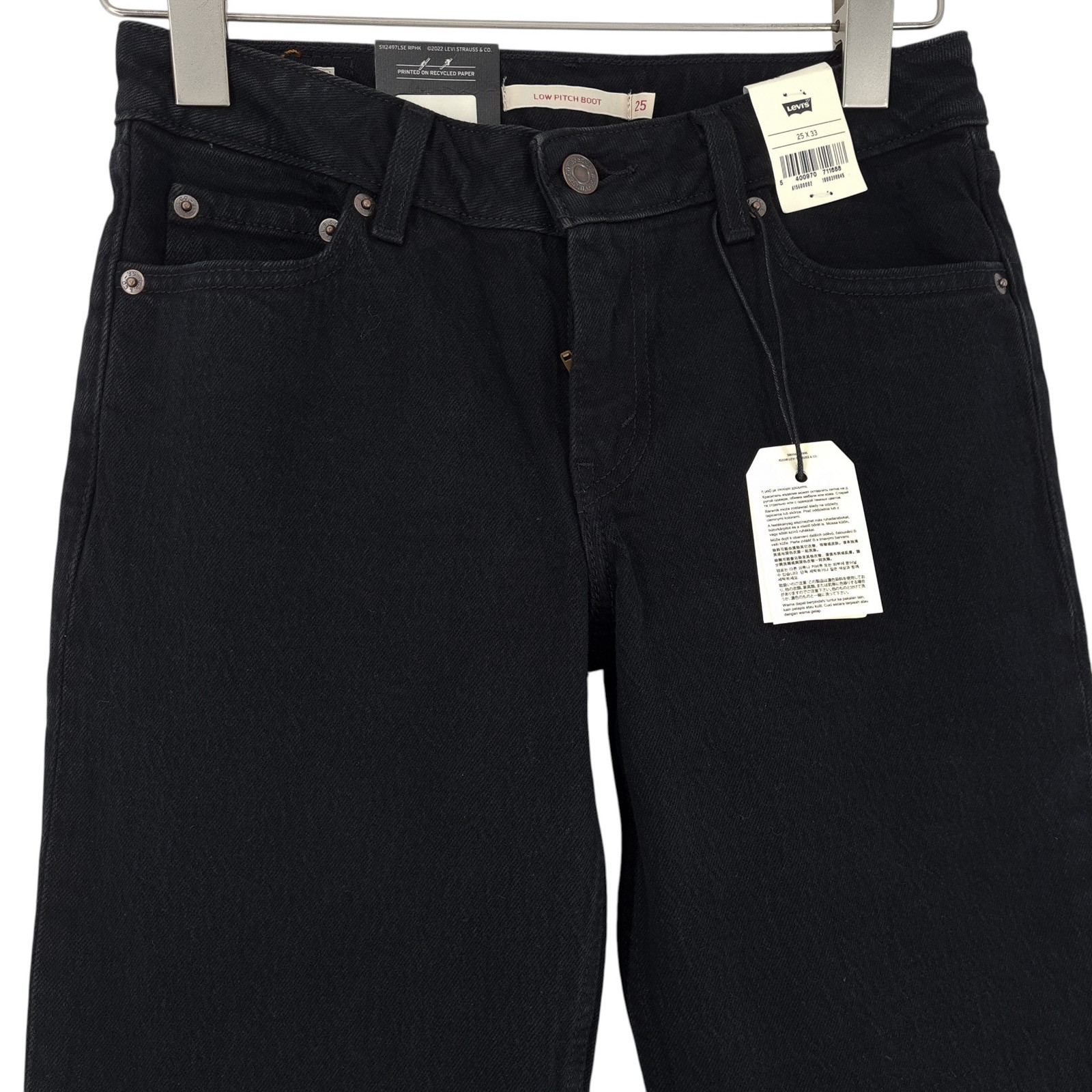 Levi’s Jeans Low Pitch Boot Women Stretch Slim Bootcut Ta1 Size W25 L33