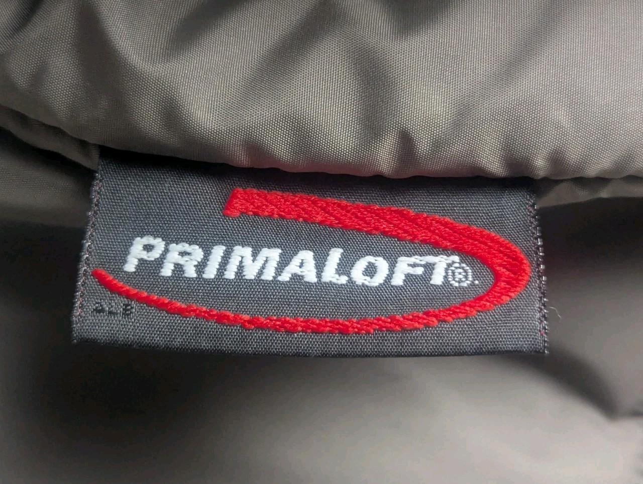 LL Bean Mens XL Primaloft Ski Jacket Hooded Insulated Coat Olive Green Pockets