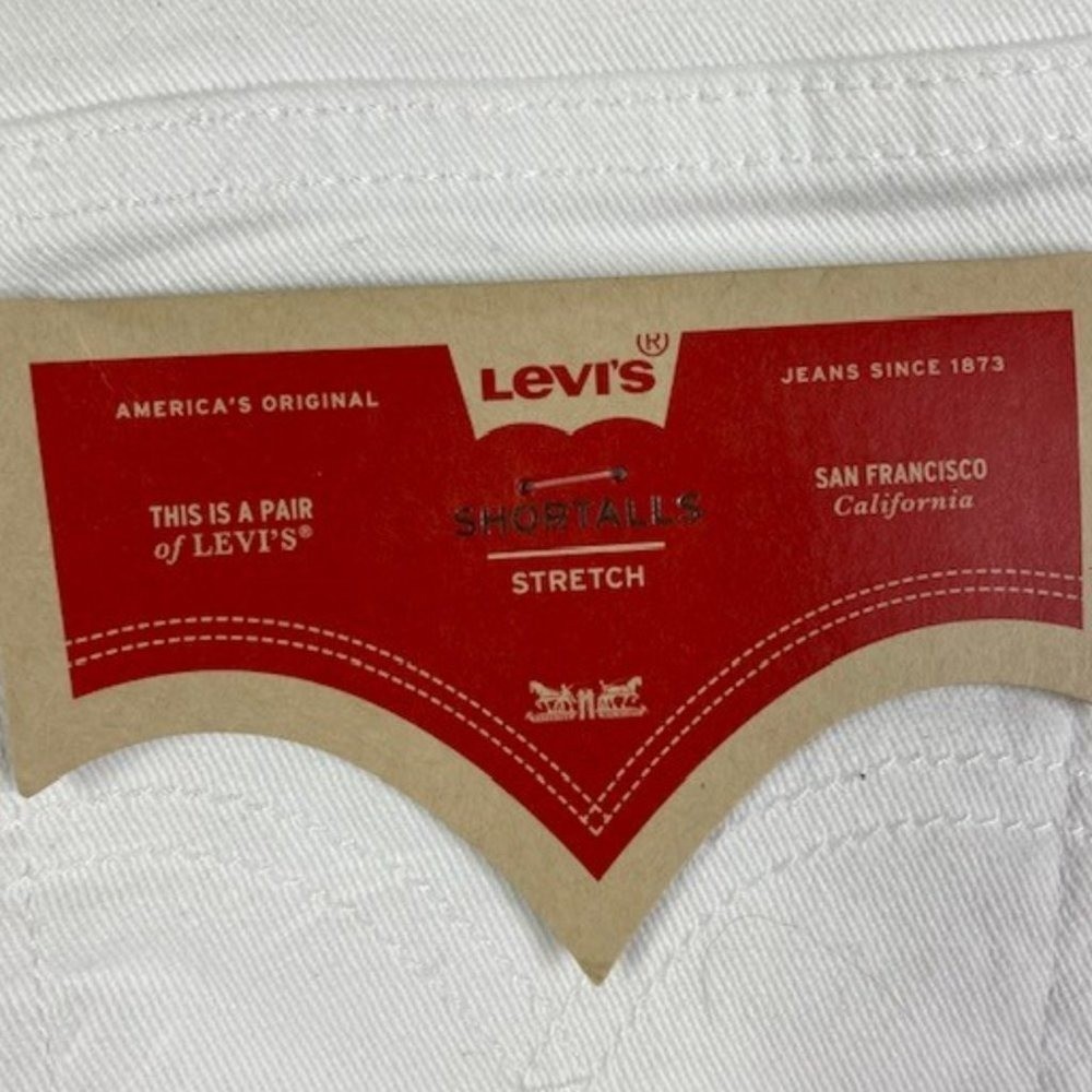 NWT Girl’s Levi’s White Relaxed Fit Stretch Shortalls, size 10 Reg