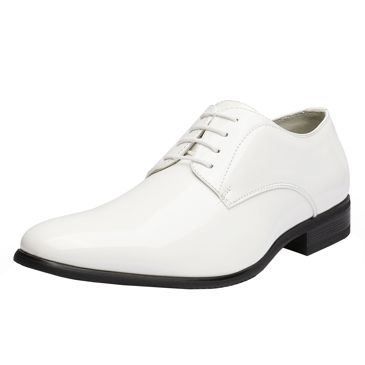 Men’s Formal Oxford Dress Loafer Shoes Faux Patent Leather Tuxedo Dress Shoes