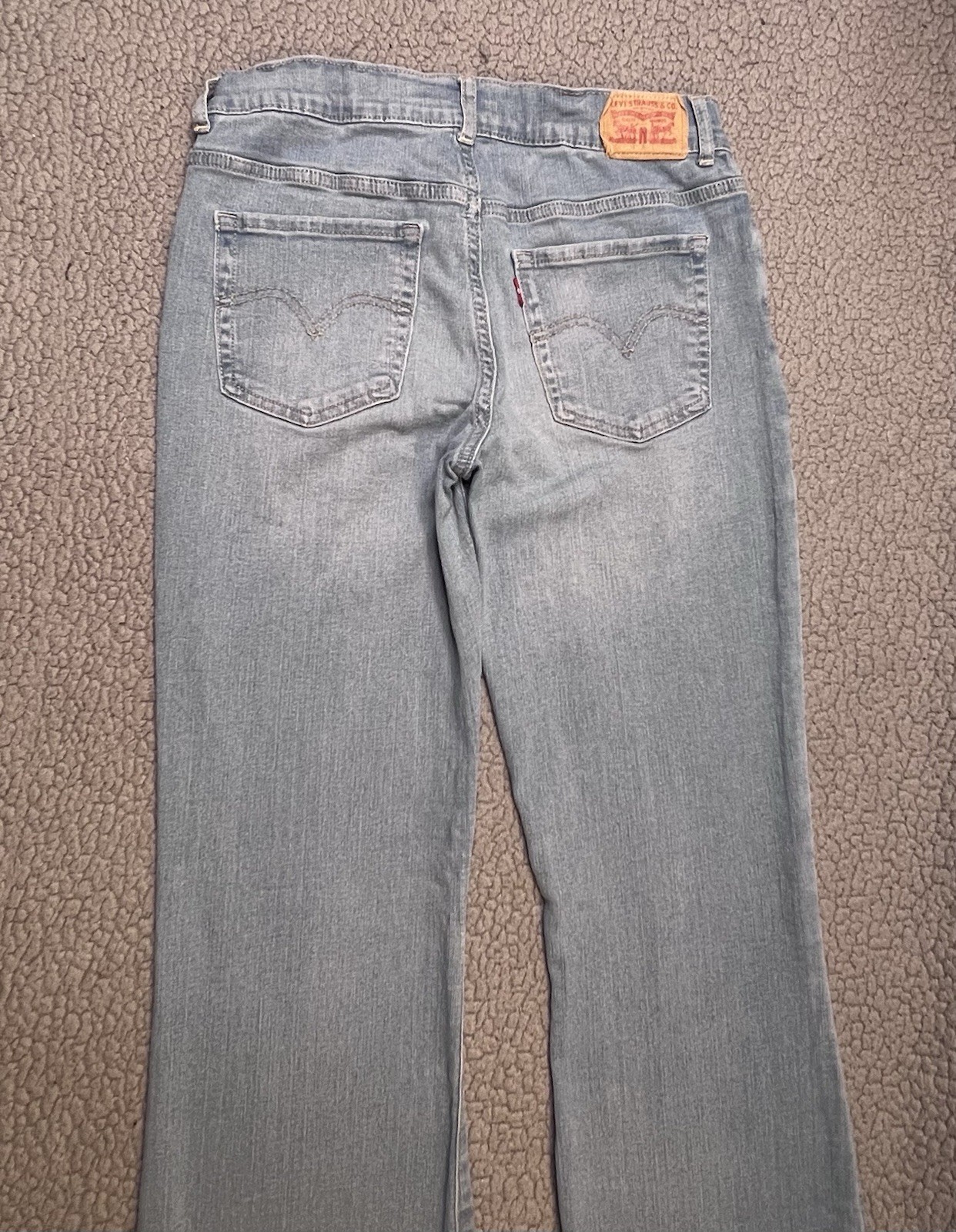 Levi’s 726 Flare Light Was Denim Jeans Girls Size 16 Juniors Size Wide Leg