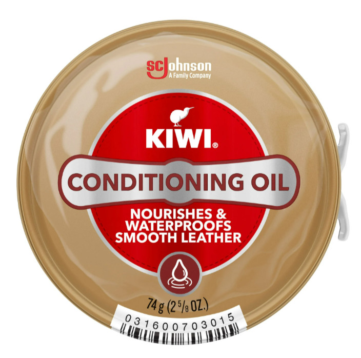 Kiwi Shoe Conditioning & Waterproof Oil 2.625 Oz Leather Care Shoes Boots Purse