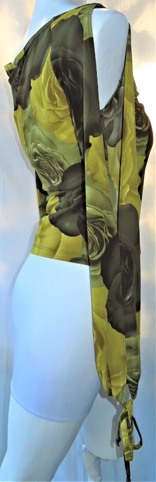 Koji Yohji 70s Vintage Women’s Open Sleeve, Tie String at Wrist Blouse Size M