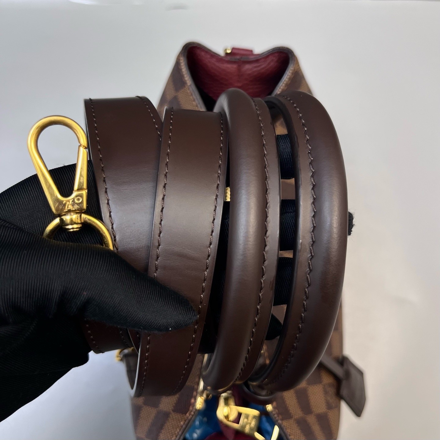 Louis Vuitton Pre-Owned Authentic Satchel Burgundy Free Tracked Shipping