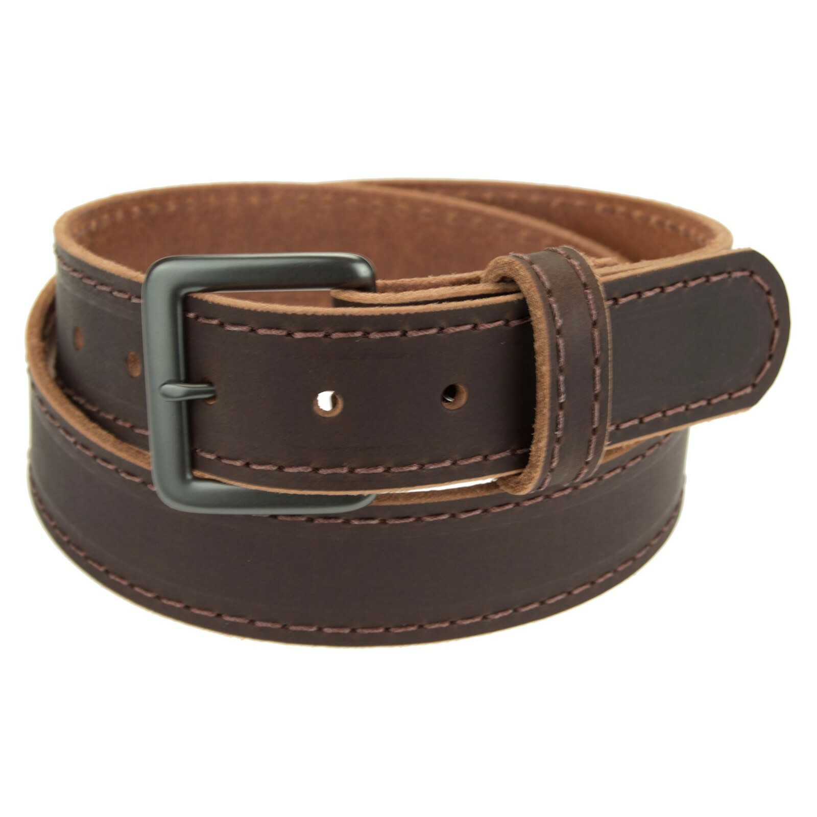 Men’s Belt_1 1/2″ Buffalo Leather_1550 Buckle_Amish Handmade