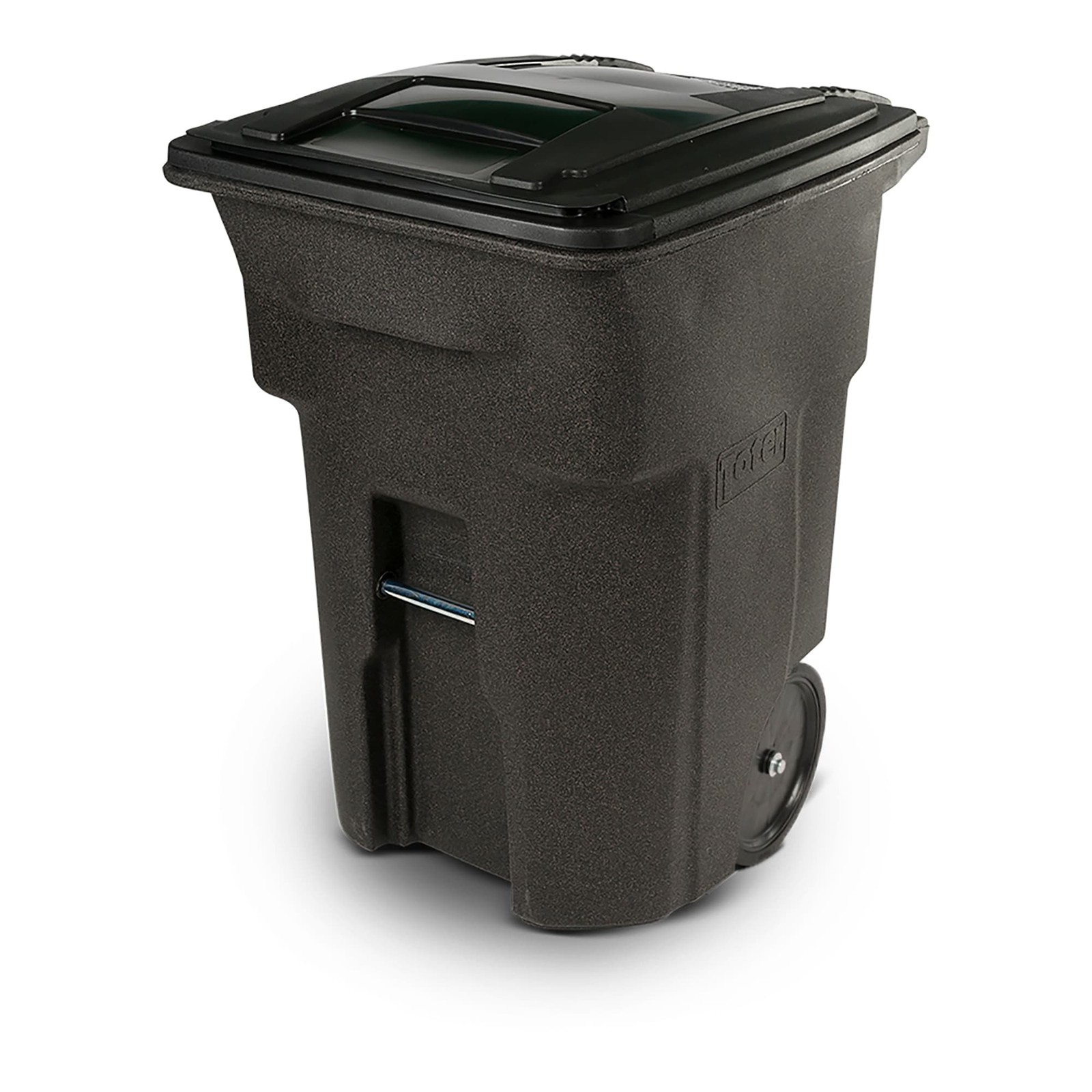 Toter 96 Gallon Brownstone Plastic Wheeled Indoor/Outdoor Hinged Lid Trash|12344