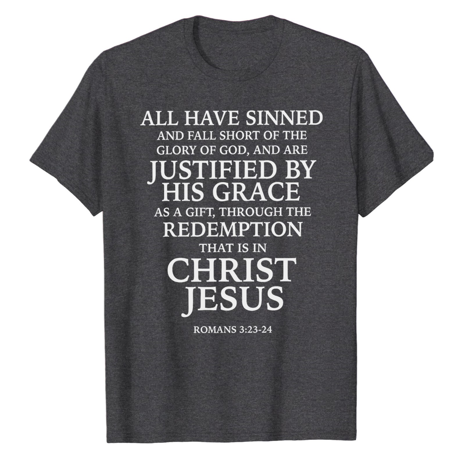 Redemption Jesus Christ Roman T-Shirt Faith in God Christian Bible Catholic Tee