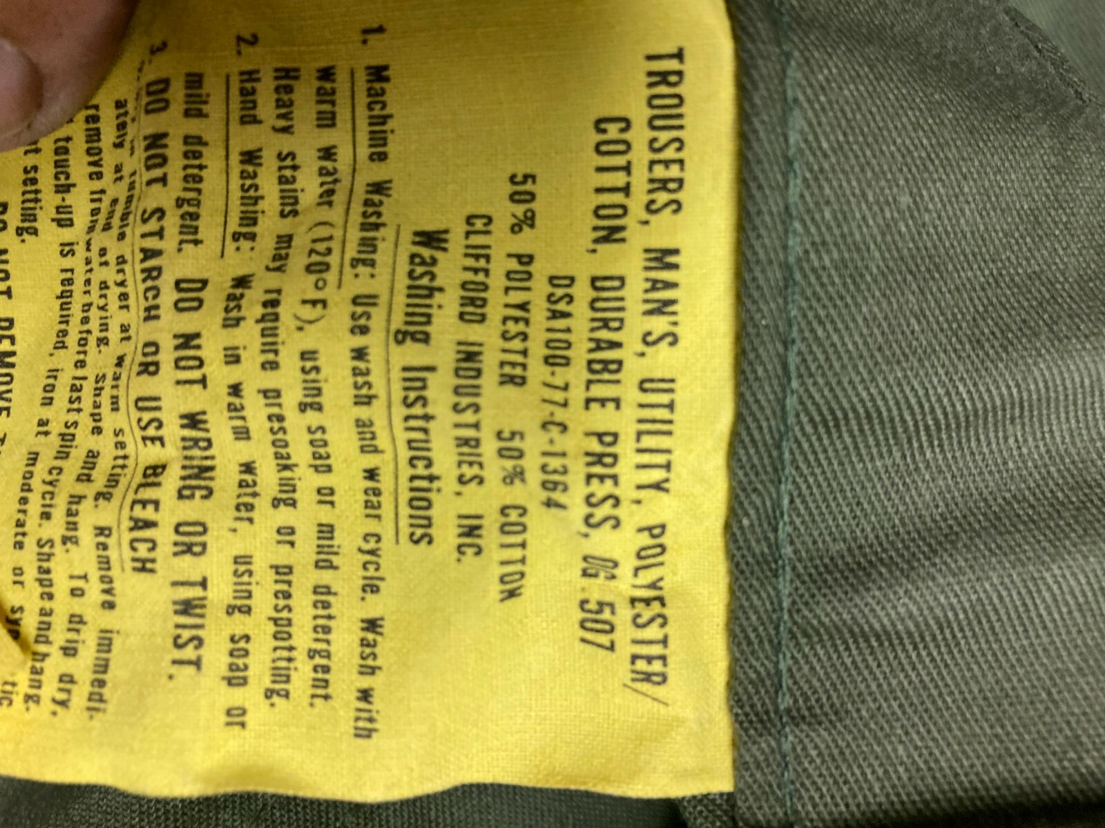 vintage 80s us army og 507 trousers utility pants military usa straight pocket