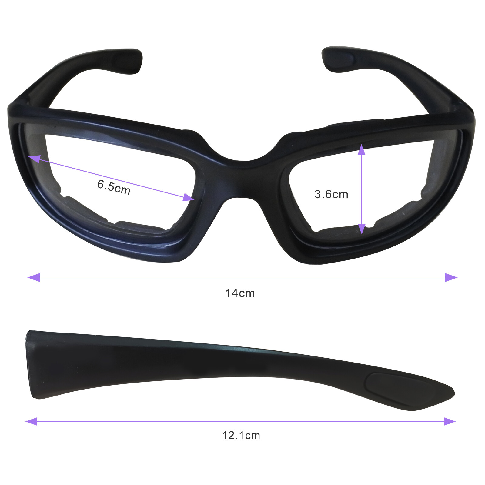 Motorcycle Riding Sunglasses Eye Goggles Bike Glasses Outdoor UV400 Clear Lens
