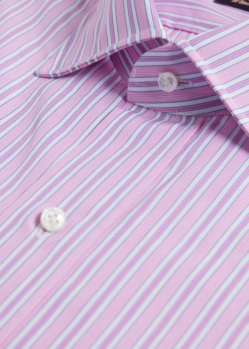 Pink Narrow Stripe Dress Shirt – Pink