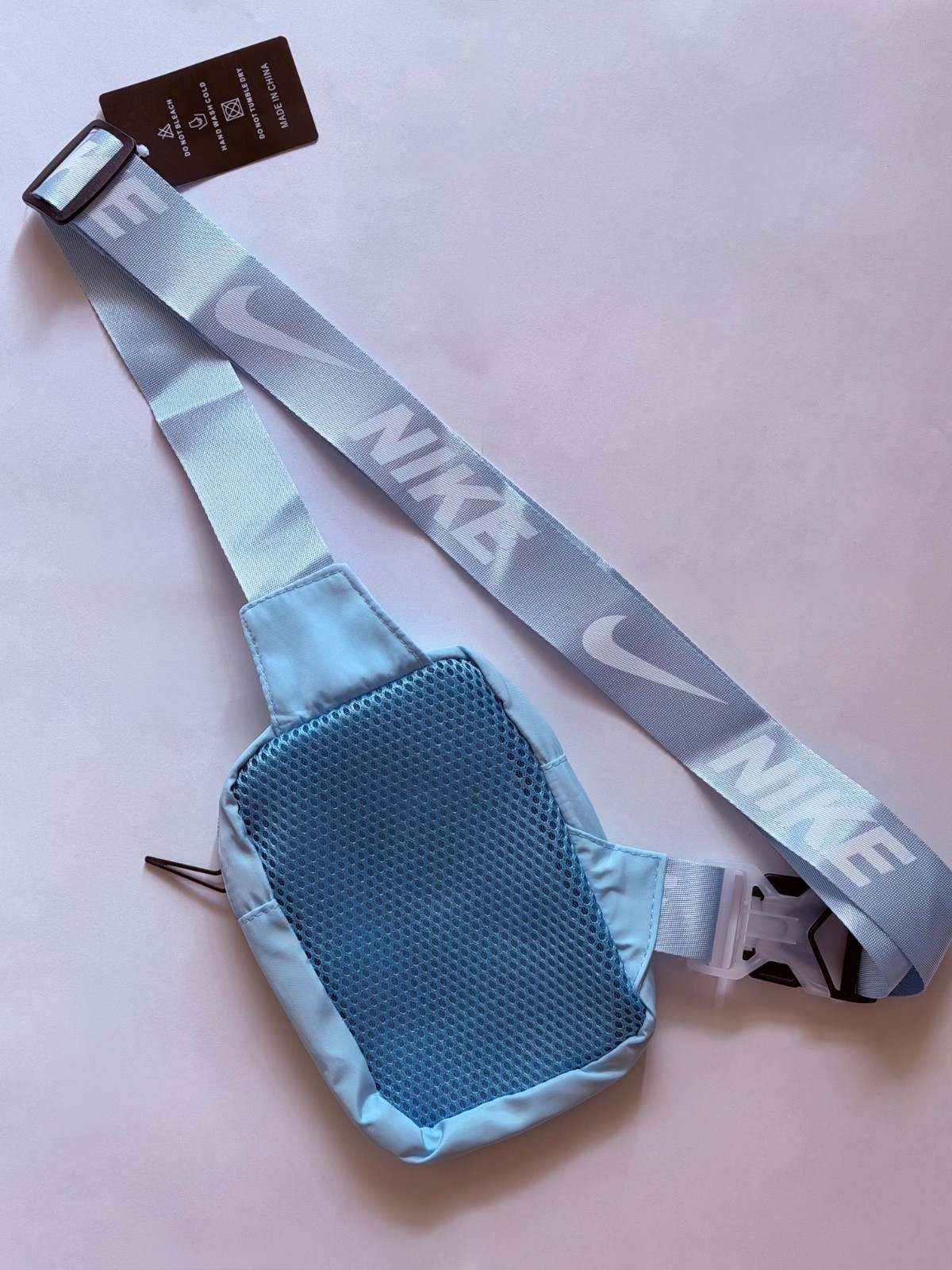 Nike Heritage Crossbody Bag Small Branded Strap & Padded Mesh Back,multi Colors.