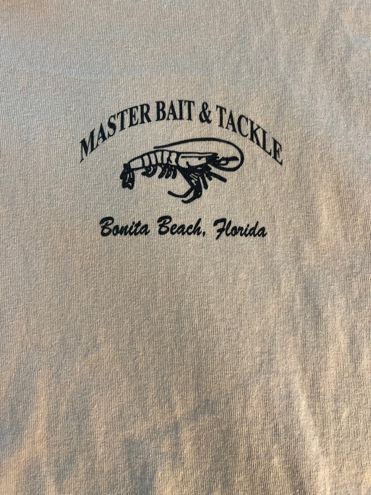 Master Bait tackle Bonita Beach FL t shirt XL treat women fish alike art humor