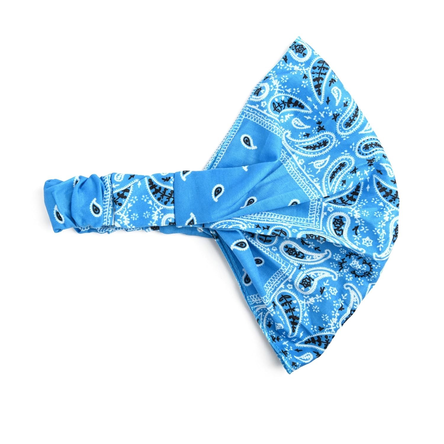 Motique Accessories Wide and Stretchy Cotton Bandana Headwrap, Multiple Colors