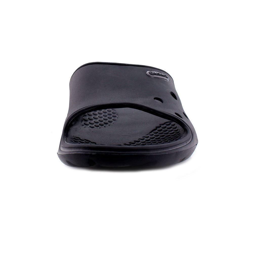 Men’s Kaiback Poolside Slide Shower Shoe – Slip-Resistant Home Sandal – Black
