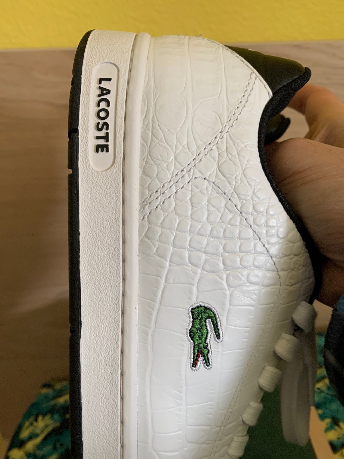 Lacoste Carnaby S2 White / Black 147 16SPM4529 No Returns Accepted