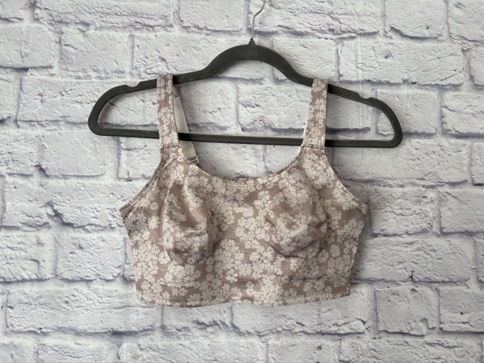 Ruby Ribbon Demiette Bra 3029 Size 32 Floral Beige