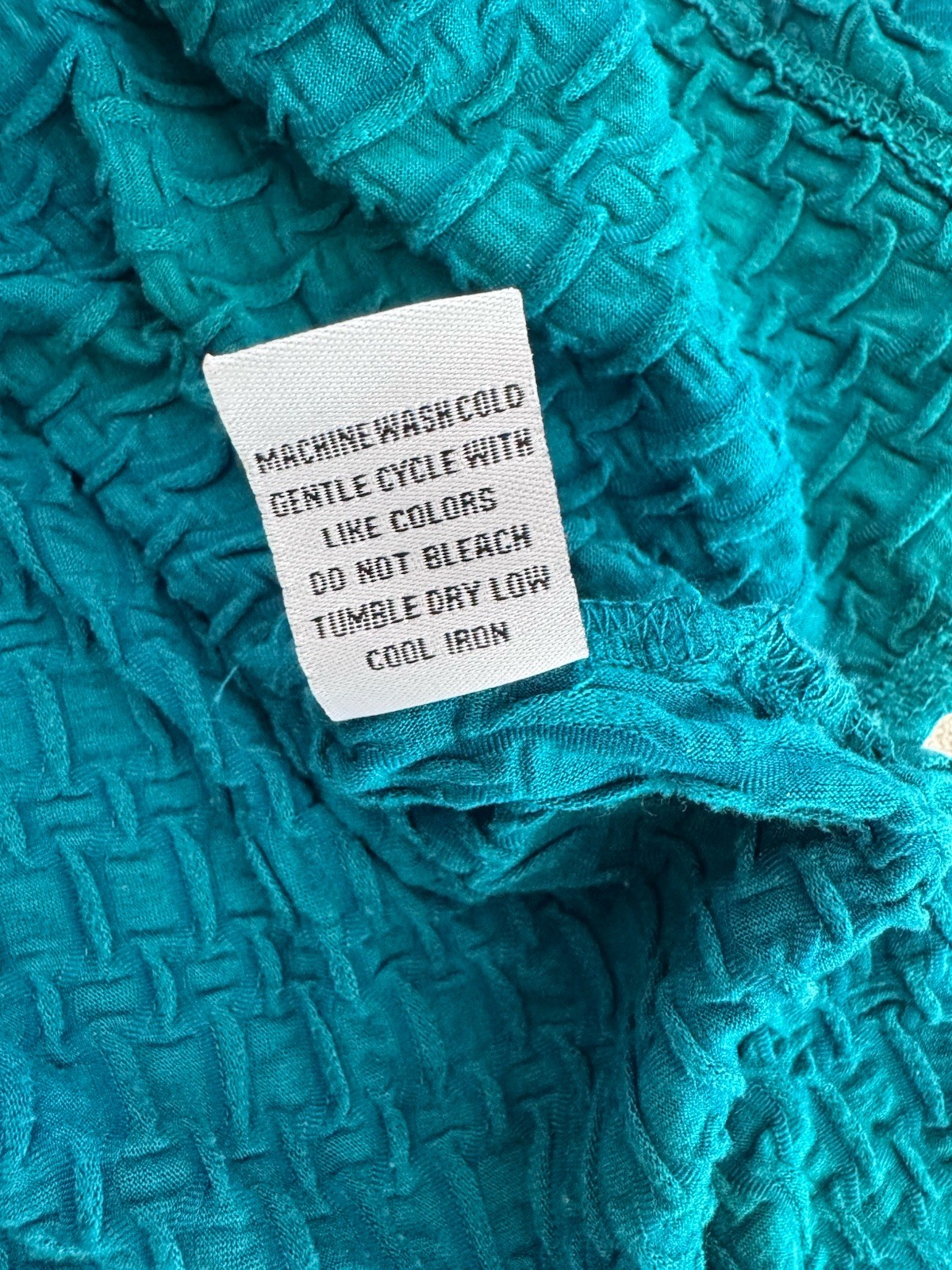 Habitat Clothes To Live In Top Womens XL Textured Tunic Lagenlook Pockets