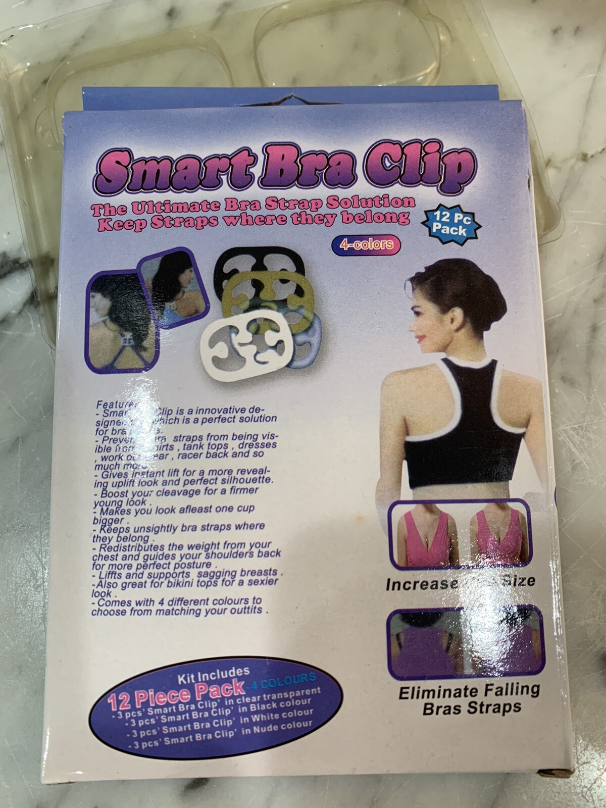 Smart Bra 12 Clips NEW Ultimate Bra Strap Holder For Sports, Tank, Halter Tops