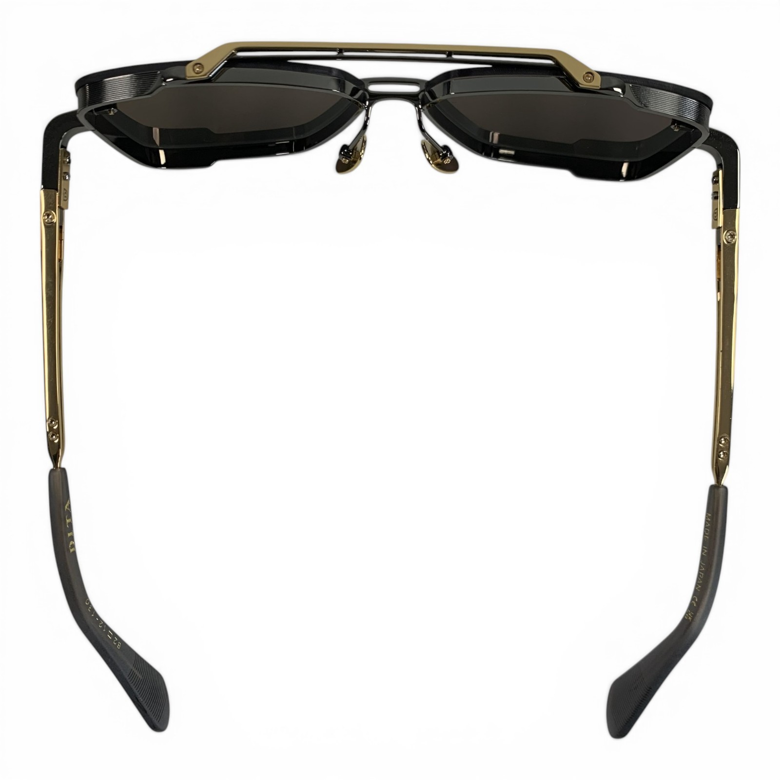 DITA DTS121-62-01-Z Mach Six Sunglasses Black Gold Luxury Eyewear (Pre-Owned)