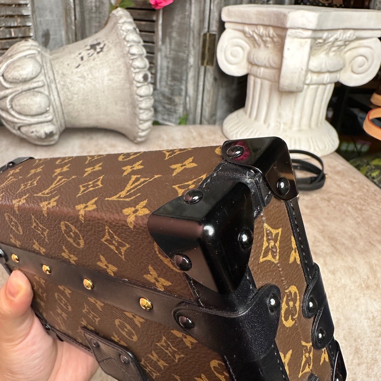 Louis Vuitton Pre-Owned Authentic Box Clutch Monogram Free Tracked Shipping