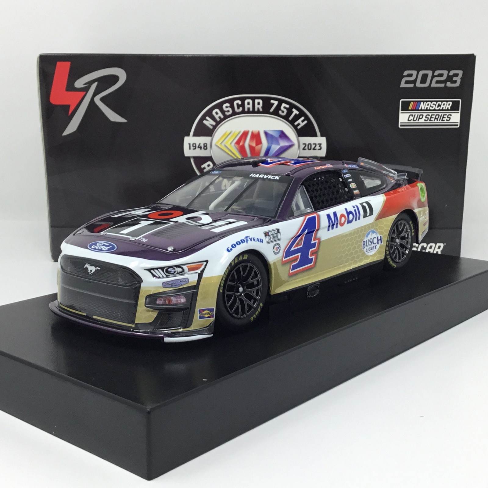 Kevin Harvick 2023 Mobil 1 High Mileage 1:24 Color Chrome Diecast