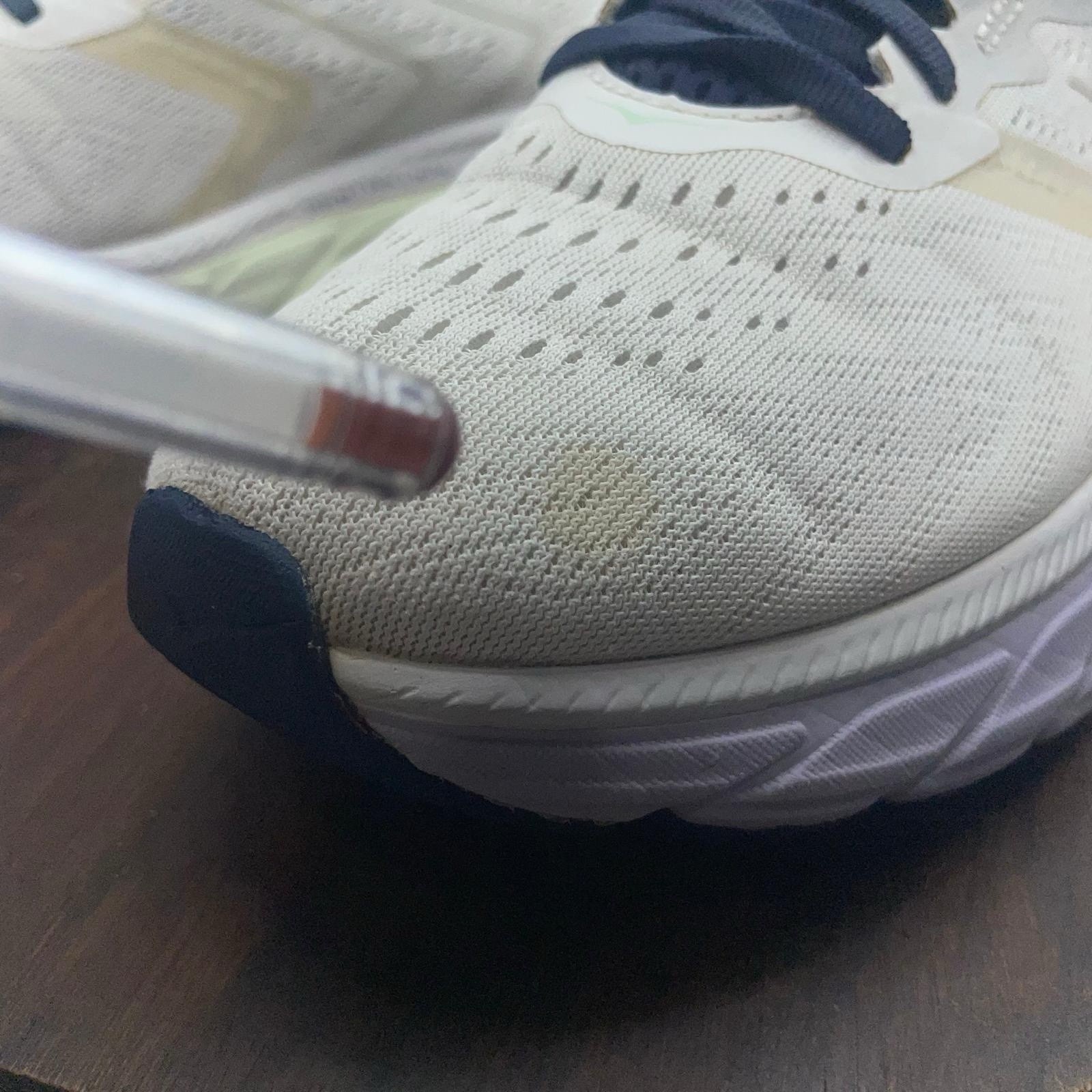 Hoka One One Arahi 5 Womens 8.5 B White Purple Athletic Running Shoes Sneakers
