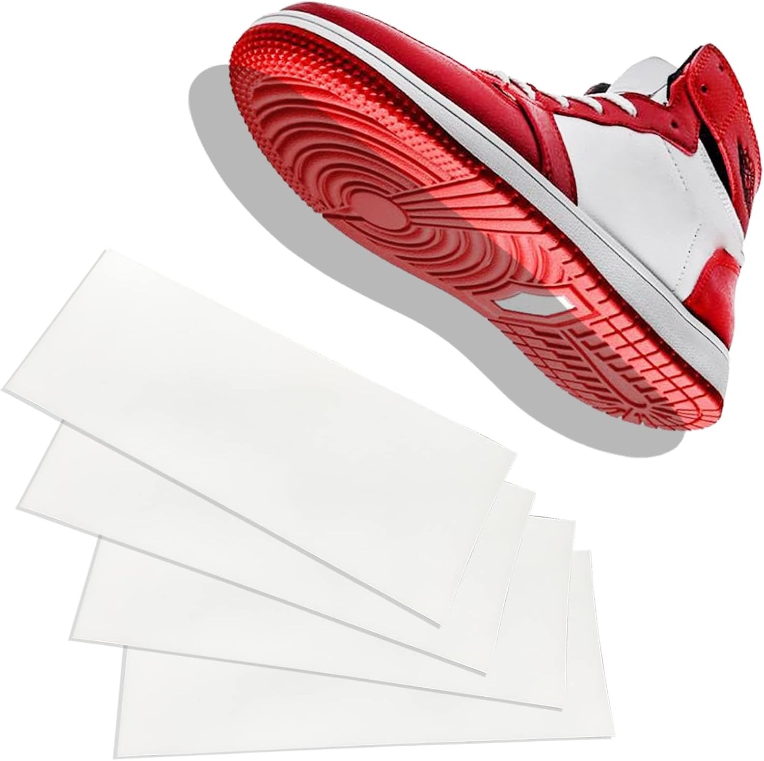 Durable Anti-Slip Shoe Sole Protectors – Clear PEVA Covers for Sneakers & Heels