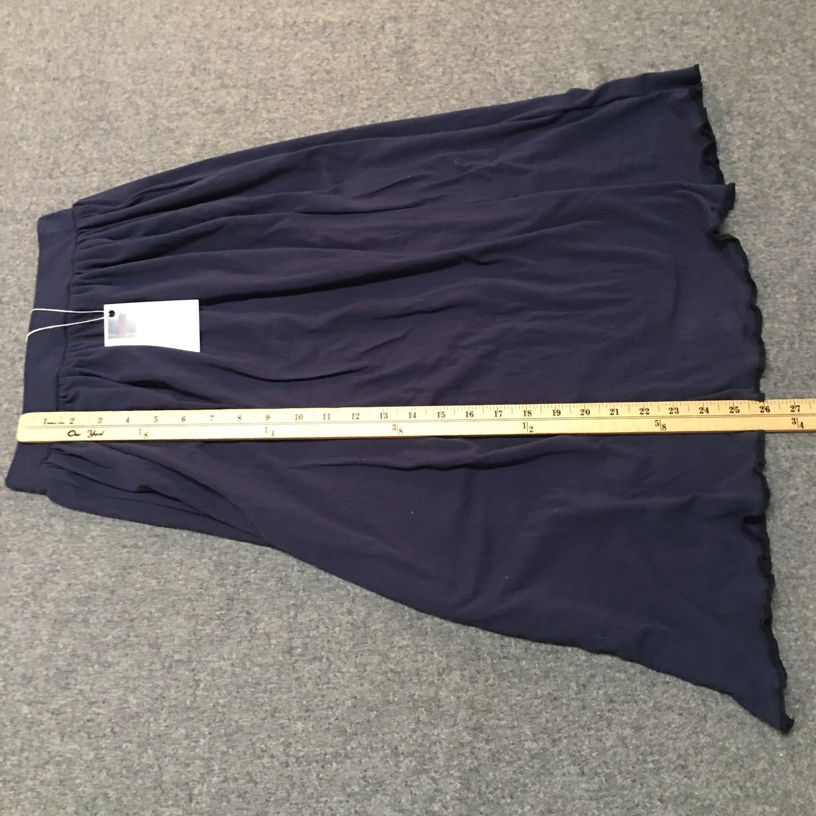Skirt Girls 10/12 Maxi Navy Blue 100% Cotton Jersey Mom and Pop’s Kids Straight