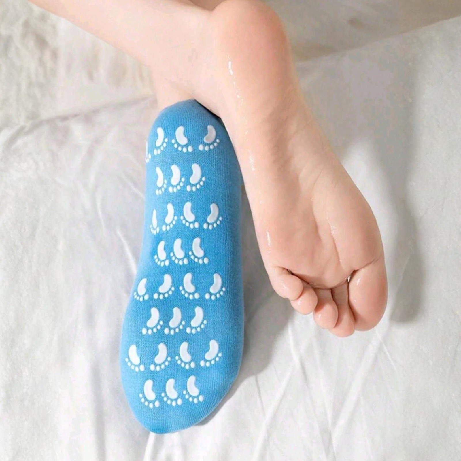 2PCS Reusable Gel Moisturizing Foot Socks Soft Hydrating Socks Pedicure Socks