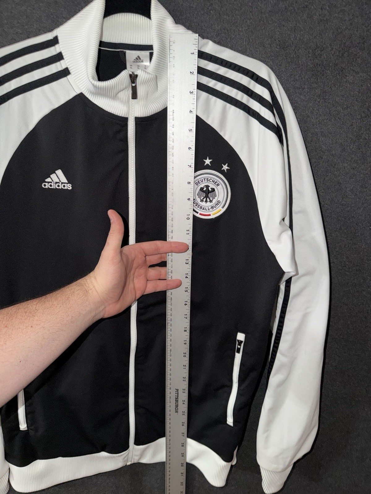 Adidas Sweatshirt Germany National Team Football German Jacket Zip G91185 Men XL