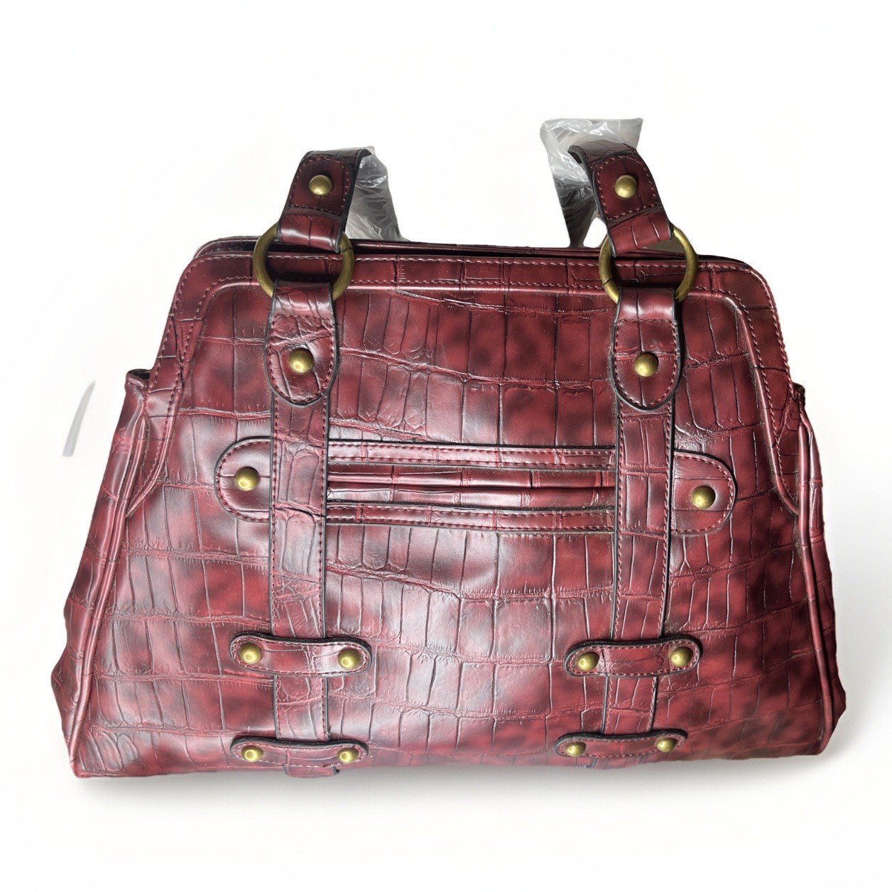 Croc Embossed HandBag By Randolph Duke ~NEW