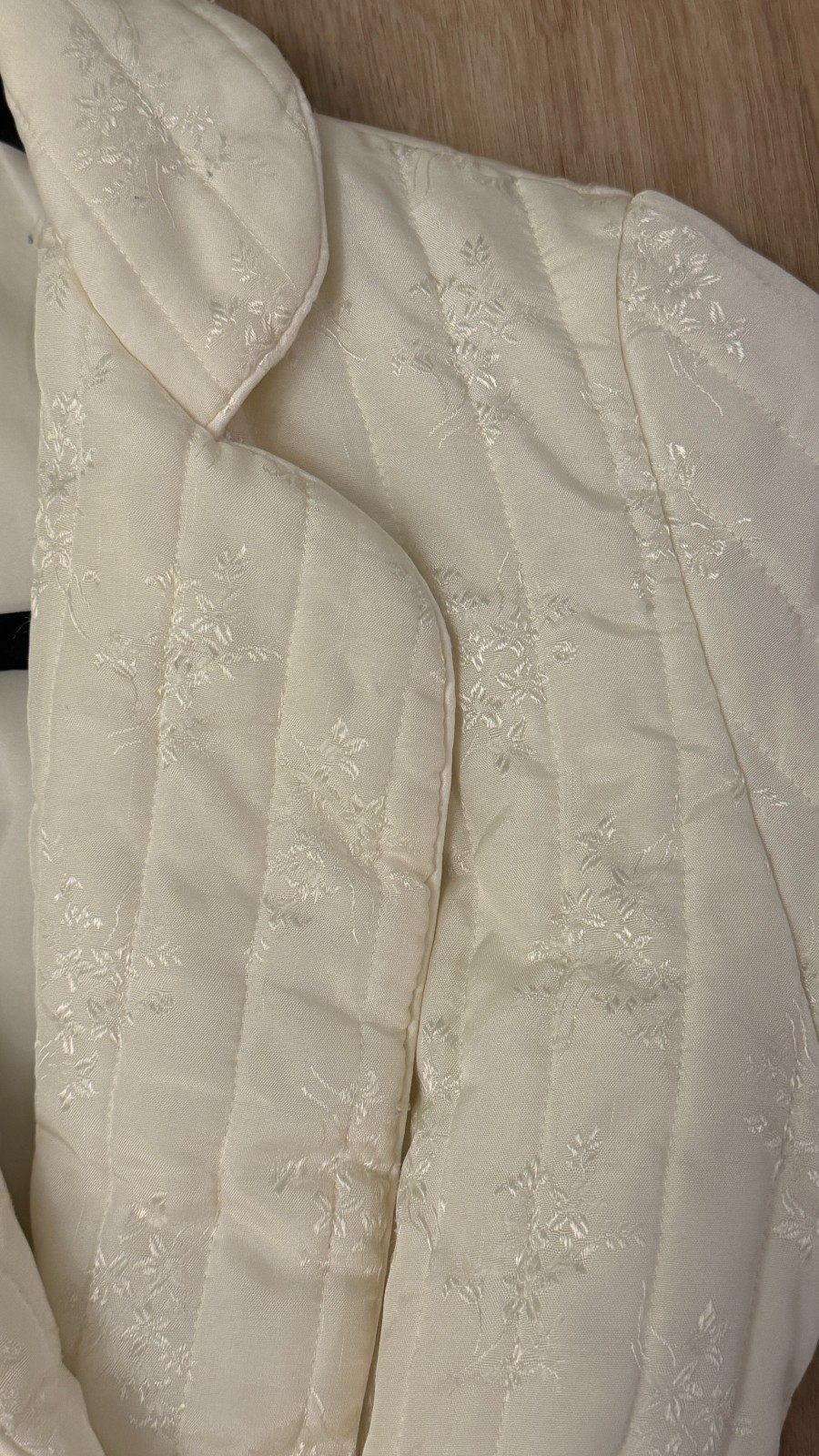 Vtg Evan-Picone Quilted Fully Lined Luxurious Lounge Arnel Robe-Women’s M-Tie