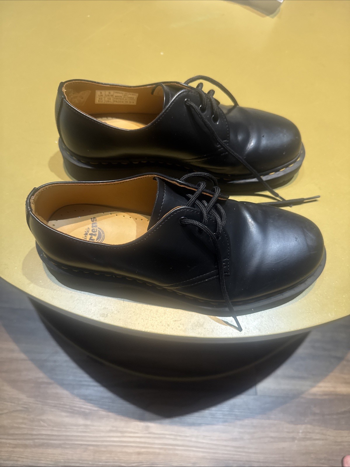 Dr. Martens Men’s Black 1461 Low Cut Leather Shoes Size 9 US AW501