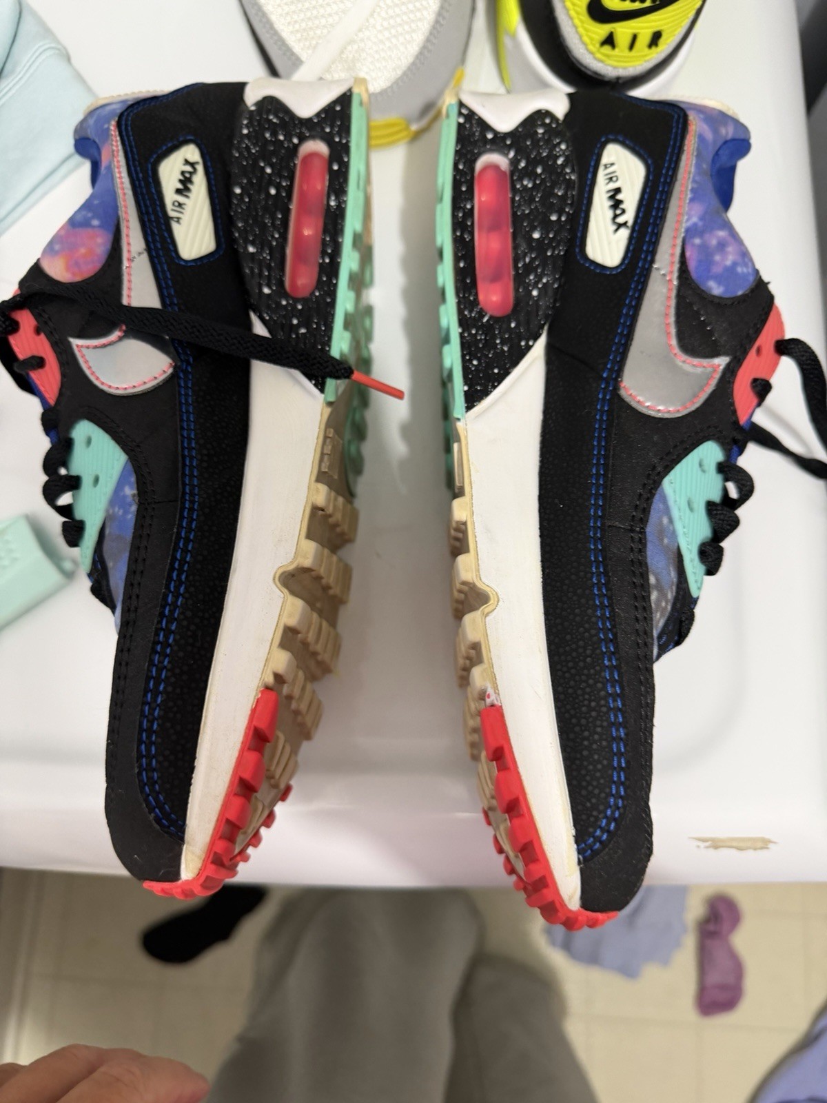 Nike Air Max 90 Supernova 2020 Galaxy Black/Multi Low Top Men’s CW6018-001