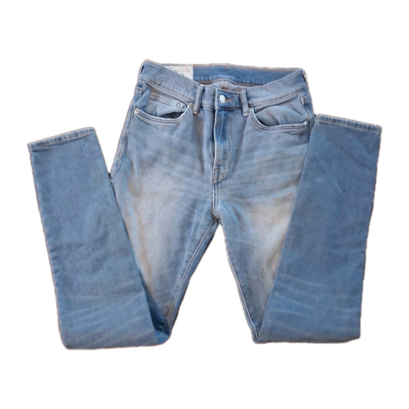 H&M Denim Womens Light Blue Wash Denim Skinny Jeans Waist 29