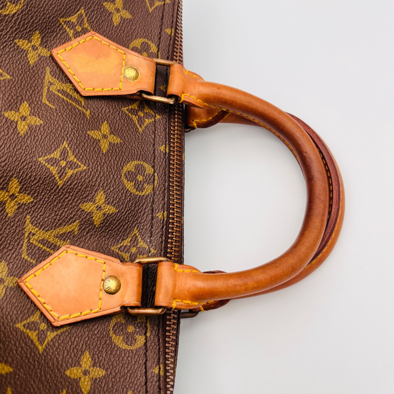 Auth LOUIS VUITTON Monogram Speedy 30 Handbag M41526 Vintage LV Pursh w/Key