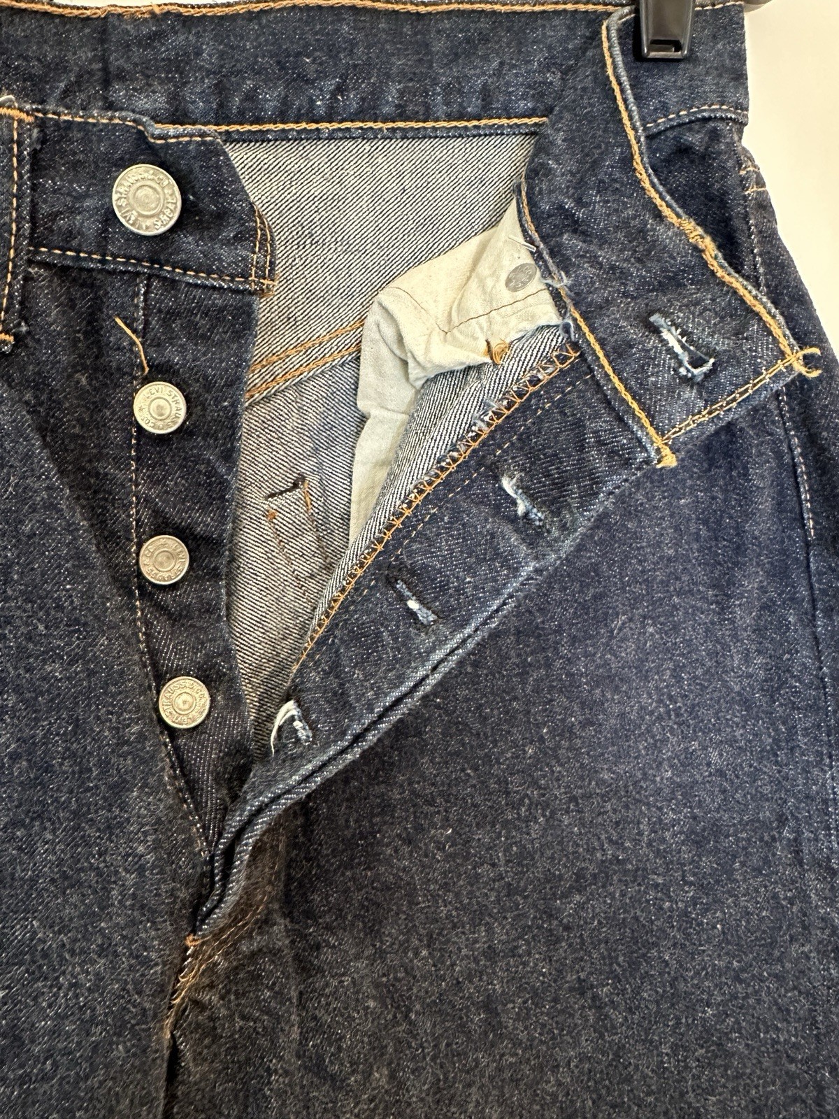 VINTAGE LATE 1960s/EARLY 70s LEVI’S 501 BIG E REDLINE JEANS – FOR PARTS / REPAIR
