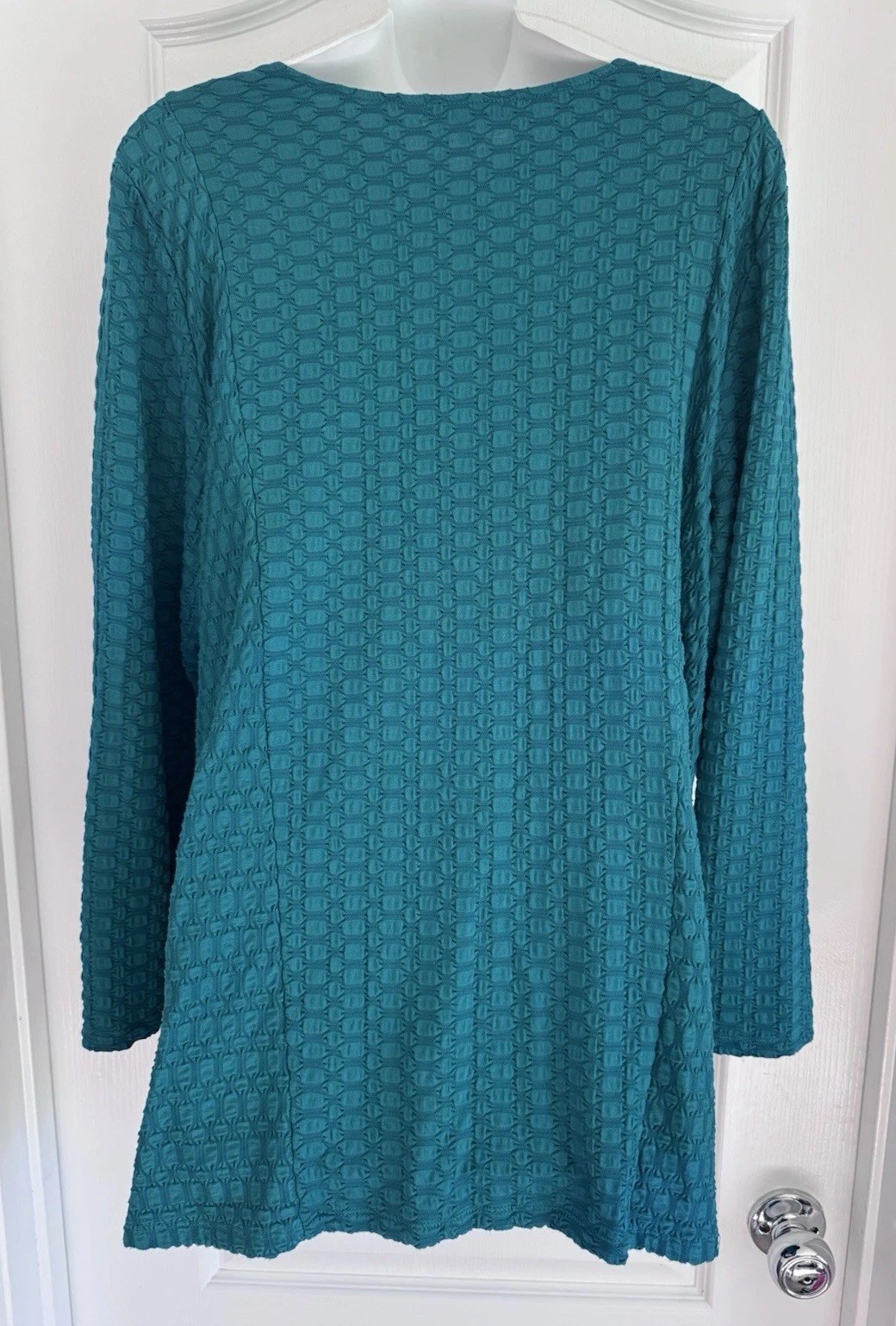 Habitat Clothes To Live In Top Womens XL Textured Tunic Lagenlook Pockets