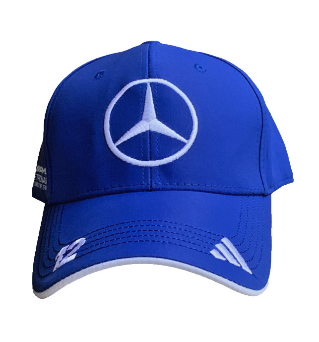 Blue AMG Petronas 12 Kimi Antonelli Drivers Cap. White Embroidery. Factory 2nd.