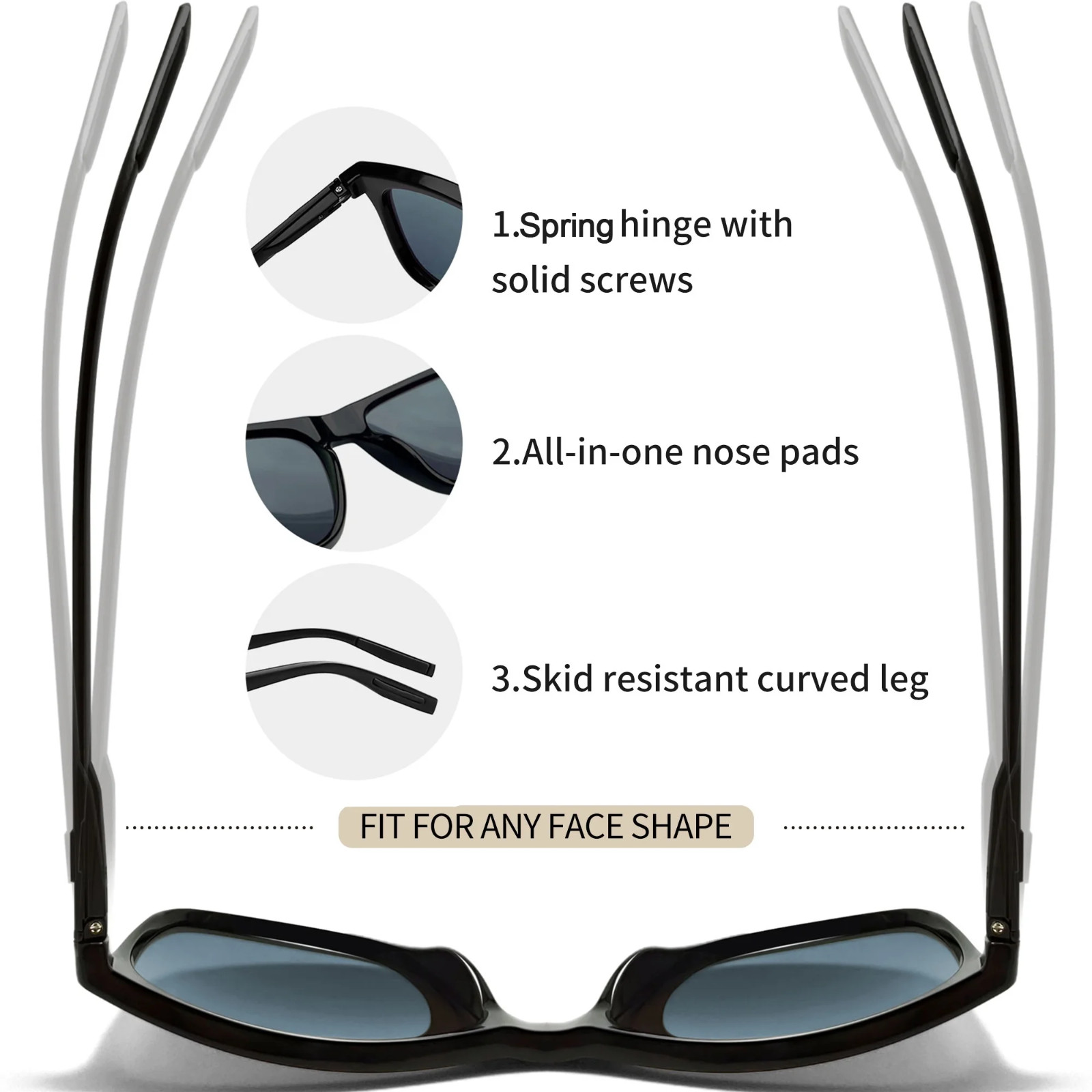 Square Sunglasses for Men Women Outdoor Sports Driving Glasses Golfing Outdoor