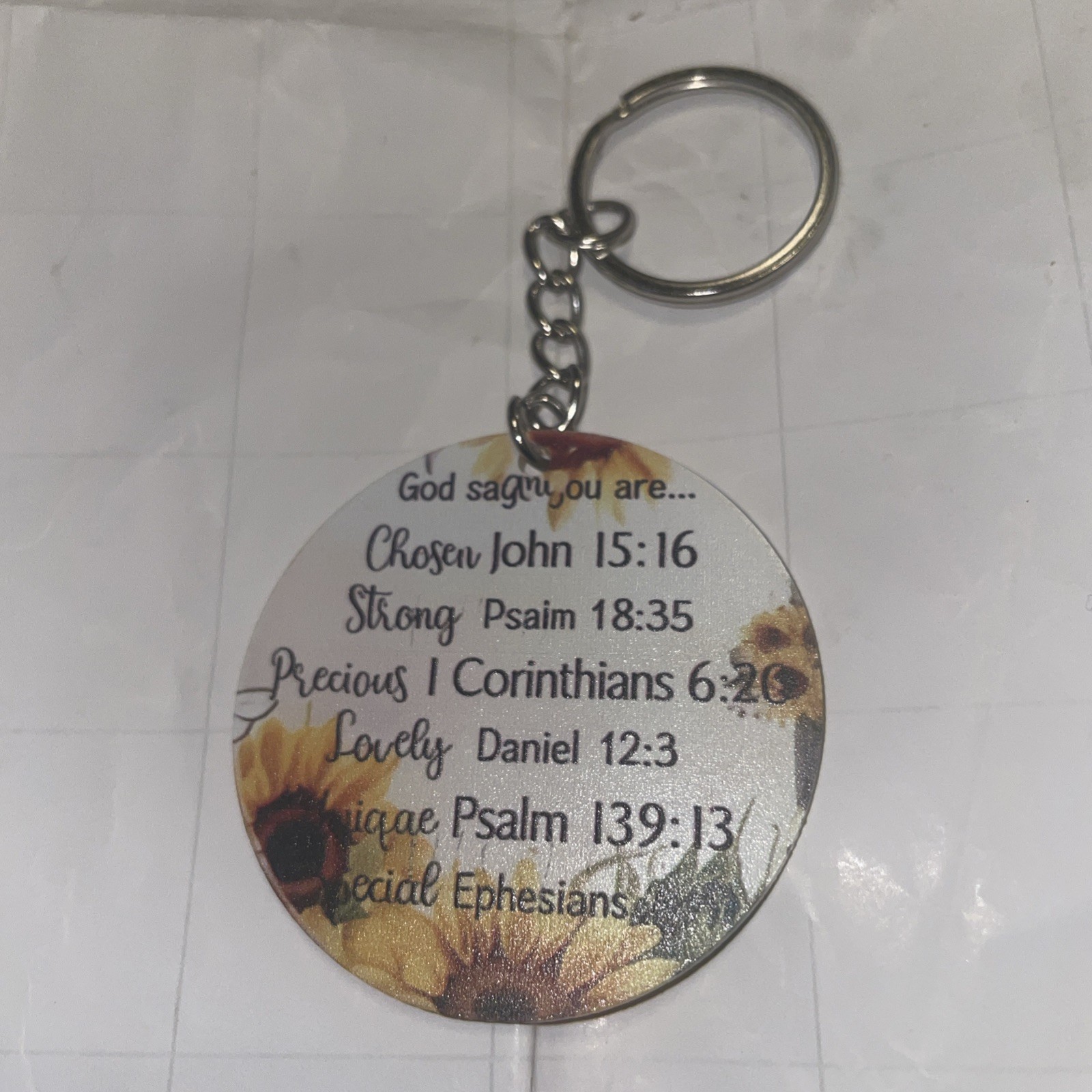 inspirational keychain