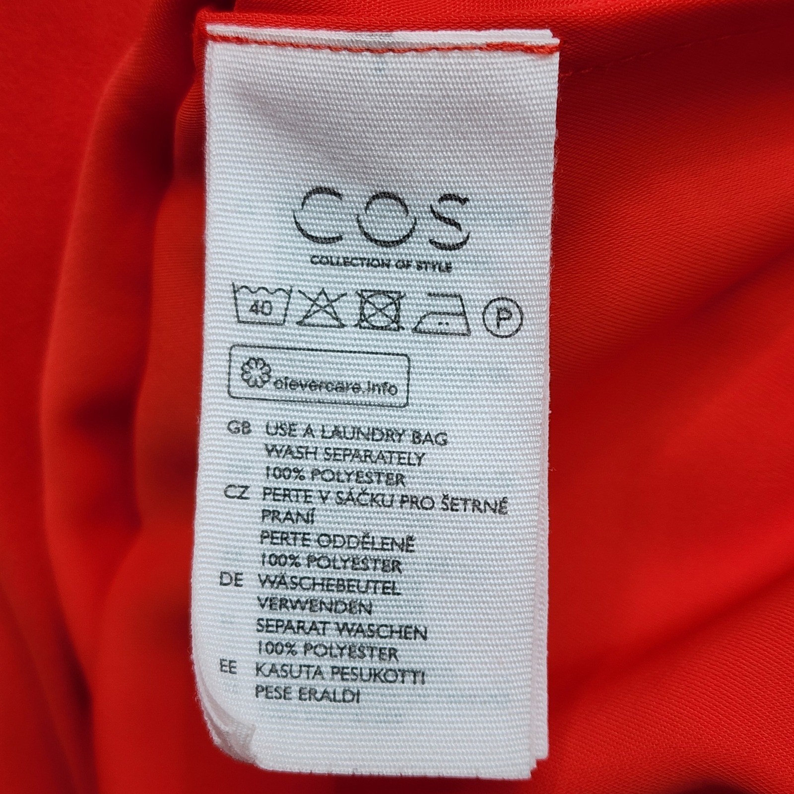 COS Collection of Style Women Asymmetric Draped Midi Dress Minimalist US 2