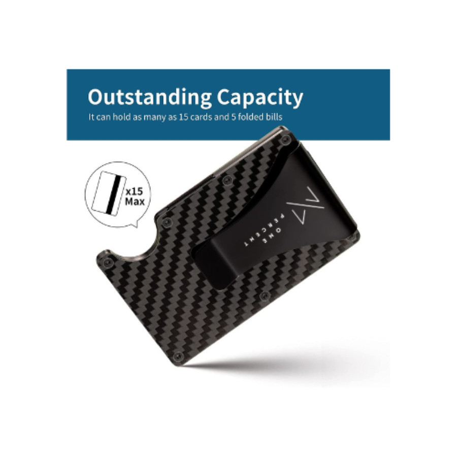 Men’s RFID Blocking Slim Money Clip Wallet Card ID Holder Thin Minimalist Gift