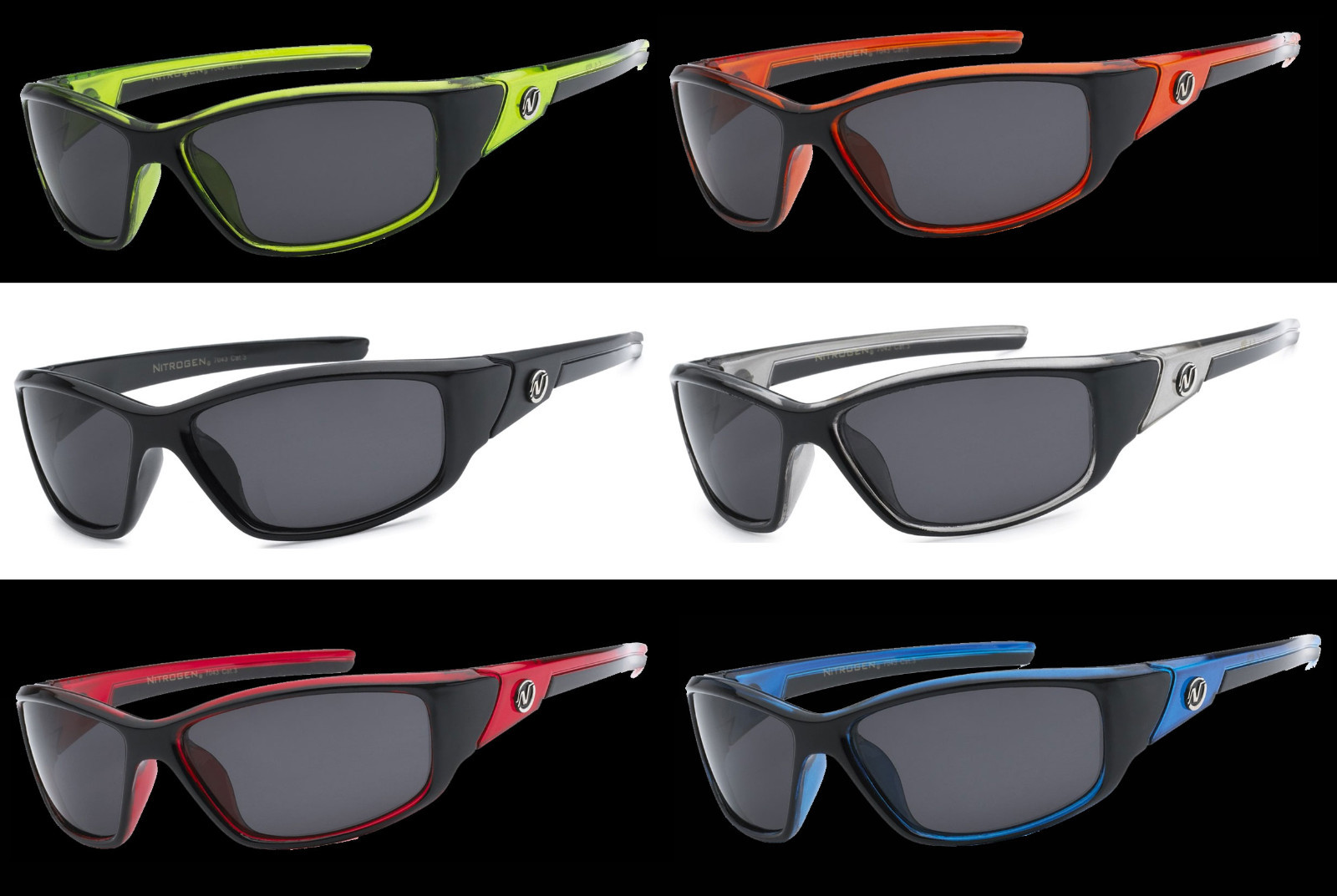 3 PAIR COMBO Nitrogen Polarized Sunglasses Golf Running Fishing Glasses UV400